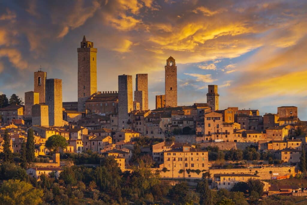 San Gimignano Tuscany Italy (Tuscany's White Wine Exception)