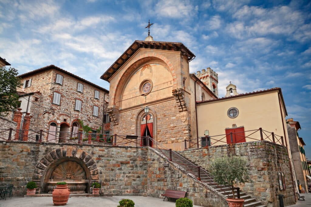 The medieval village of Radda in Chianti, a high-elevation Chianti Classico commune, Tuscany, Italy